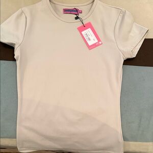 Edikted Beige Short Sleeve Tee NWT XS